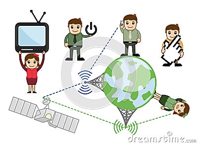 Communication Cartoon Vector Concepts Stock Photo