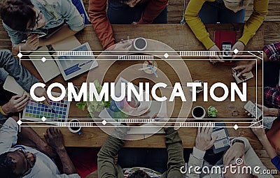 Communication Communicate Discussion Conversation Concept Stock Photo