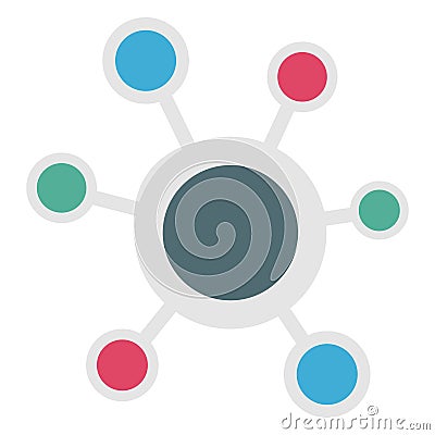 Communication, community Color Vector icon which can easily modify or edit Vector Illustration
