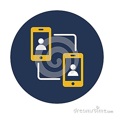 Communication, conference call Vector icon which can easily modify Vector Illustration