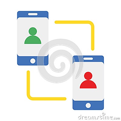 Communication, conference call Vector icon which can easily modify Stock Photo