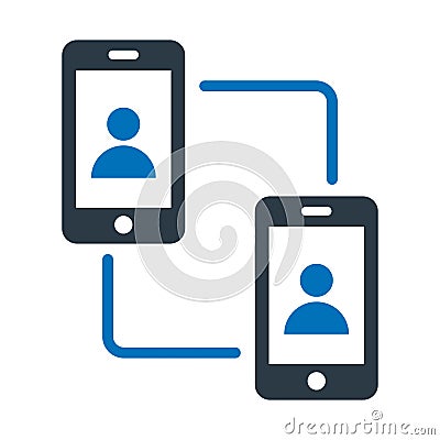 Communication, conference call Vector icon which can easily modify Vector Illustration