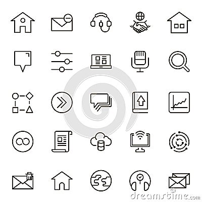 Communication flat icon Vector Illustration