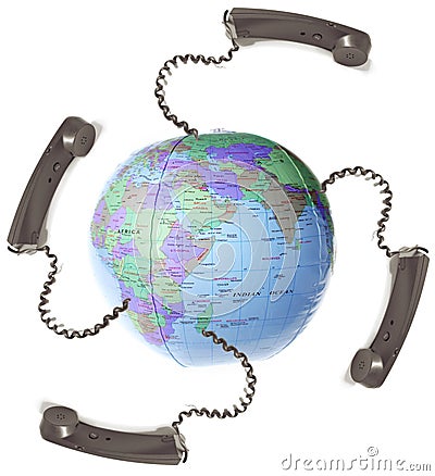 Communication globalization Stock Photo