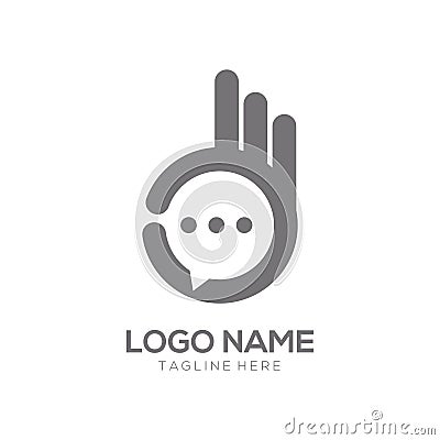 Communication logo and icon design Vector Illustration