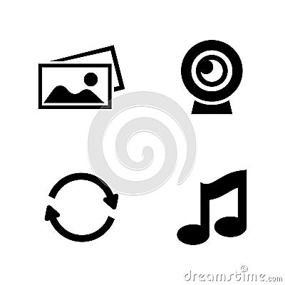 Communication. Simple Related Vector Icons Vector Illustration