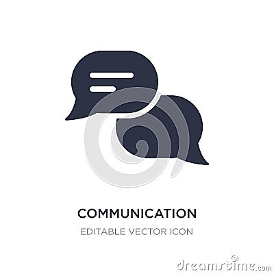 communication speech bubbles icon on white background. Simple element illustration from Multimedia concept Vector Illustration