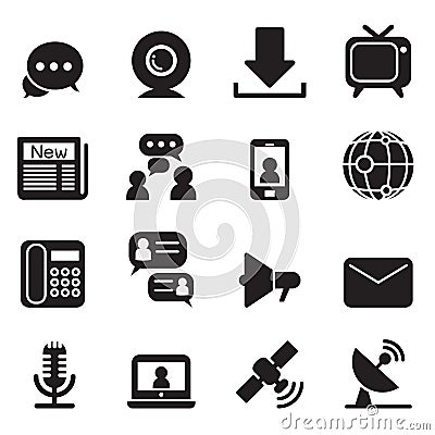Communication Technology icons Vector Illustration