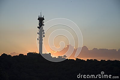 Communication tower Stock Photo
