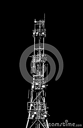 Communication Tower Stock Photo