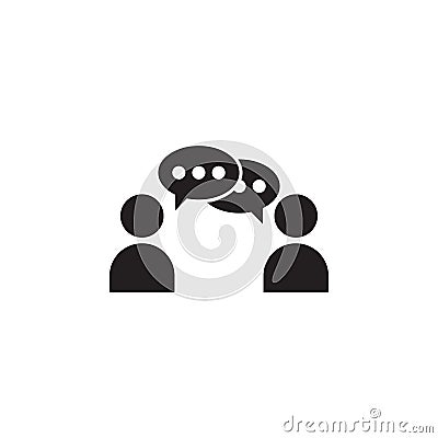 communication between two people icon. Detailed icon of friendship and relationships icon. Premium quality graphic design. One of Stock Photo