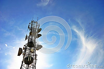 Communications tower Stock Photo