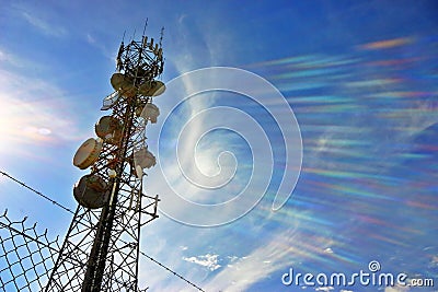 Communications tower Stock Photo