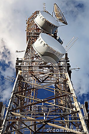 Communications tower Stock Photo