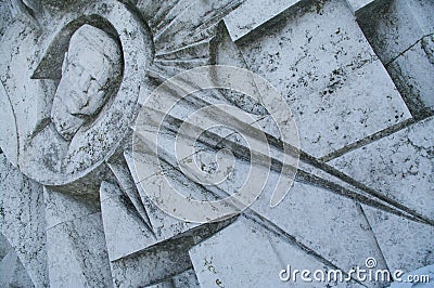 Communist abstract art detail Stock Photo