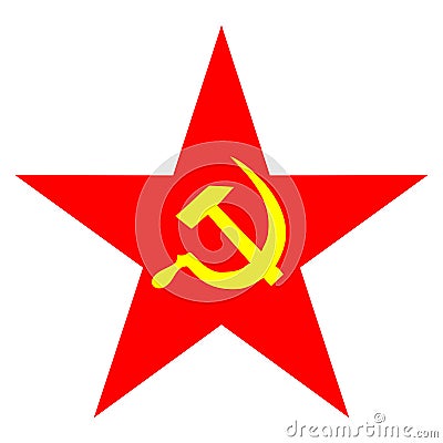 Communist star Vector Illustration