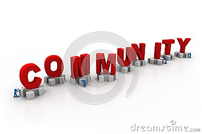 Community Connection - puzzle Stock Photo