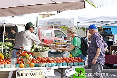 Community Farmers' Market Editorial Stock Photo