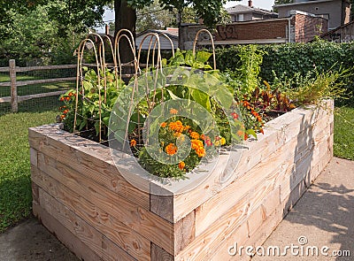 Community Garden Stock Photo