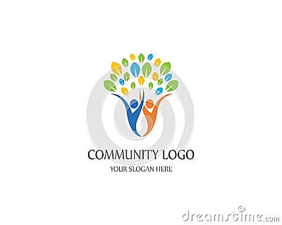 Community logo template illustration Vector Illustration