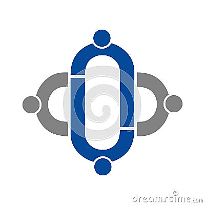 Medical Community family care people logo Vector Illustration