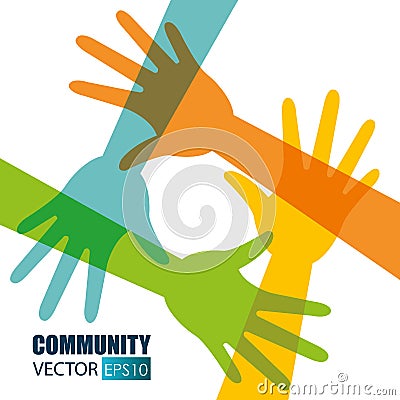 Community and social Vector Illustration