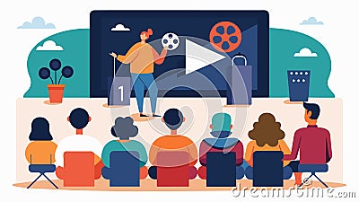 A communityrun theater featured a showcase of short films made by local filmmakers followed by a QA session with the Vector Illustration
