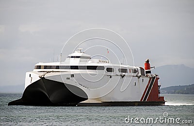 Commuter ferry boat trinidad to tobago Stock Photo