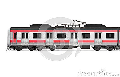 Commuter Train Isolated Stock Photo