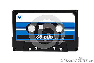 Compact audio cassette tape Stock Photo