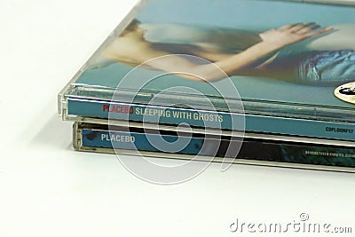 Compact Disc CD Albums from Placebo. Editorial Stock Photo