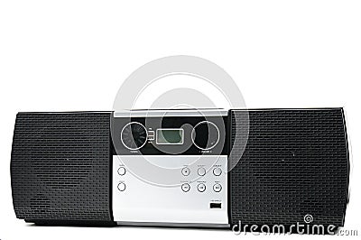 Compact disc,usb and radio player Stock Photo
