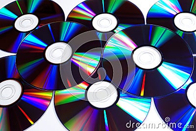 Compact discs Stock Photo