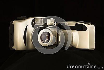 Compact film cameras Stock Photo