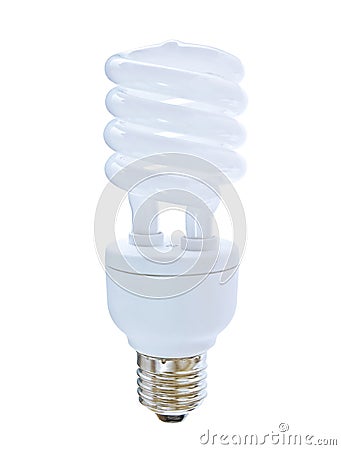 Compact Florescent Lightbulb Stock Photo