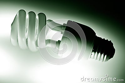 Compact fluorescent bulb Stock Photo
