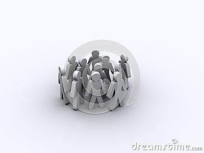 A compact group Stock Photo