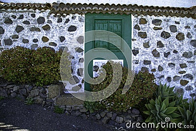 Authentic home of the island of La Gomera, Spain Stock Photo