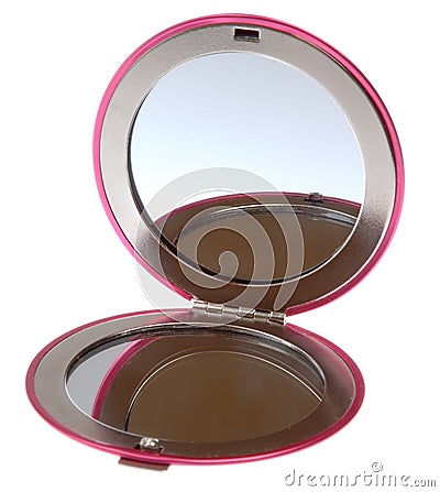 Compact mirror Stock Photo
