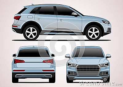 Compact SUV.cdr Vector Illustration