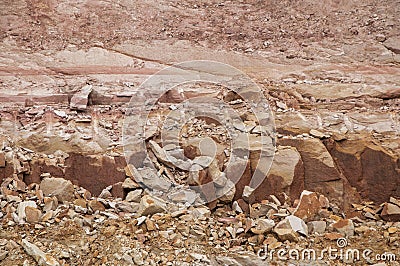 Compacted clay soil Stock Photo