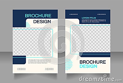 Company branding services blank brochure design Vector Illustration
