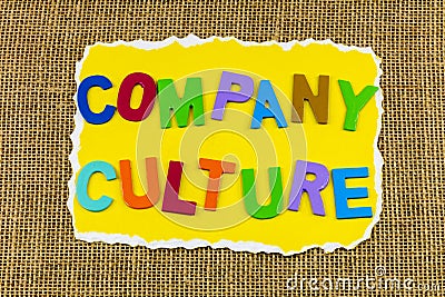 Company culture leadership shared teamwork values team unity trust Stock Photo