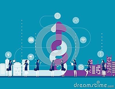 Company fusion. Concept business summation vector illustration, Agreement, Flat cartoon character style desing Vector Illustration