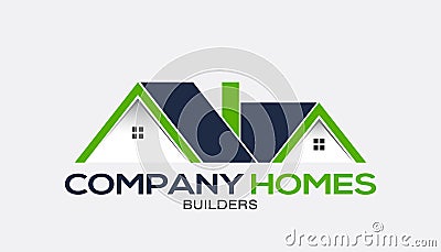 Company Homes for Sale Logo Vector Illustration