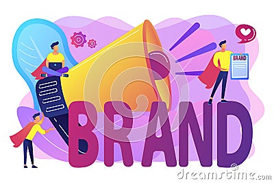 Personal brand concept vector illustration Vector Illustration