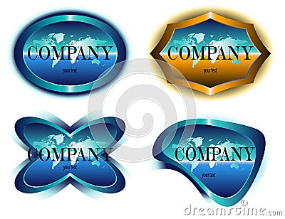 Company label design Vector Illustration