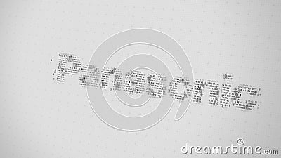 Panasonic logo being made with many numbers. Digital business conceptual editorial 3D rendering Editorial Stock Photo