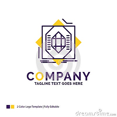 Company Name Logo Design For Abstract, core, fabrication, format Vector Illustration