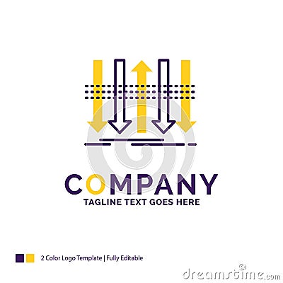 Company Name Logo Design For Arrow, business, distinction, forwa Vector Illustration